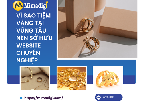 Thiết kế website tiệm vàng – trang sức tại Vũng Tàu của mimadigi