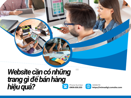 Website cần có những trang gì để bán hàng hiệu quả? cùng mimadigi