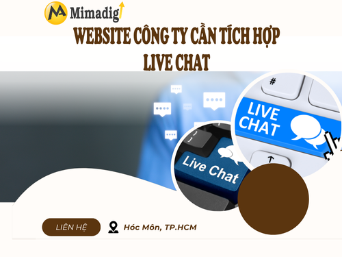 Website công ty cần tích hợp live chat tại mimadigi