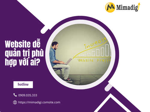 Website quản trị dễ dàng, linh hoạt tại mimadigi