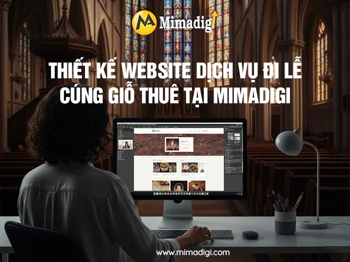 Thiết kế website dịch vụ đi lễ – cúng giỗ thuê tại mimadigi