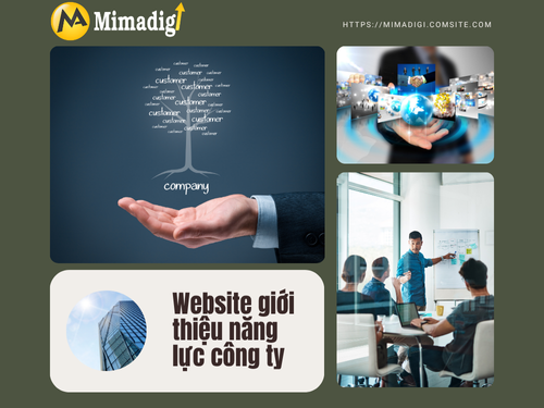 Website giới thiệu năng lực công ty tại mimadigi