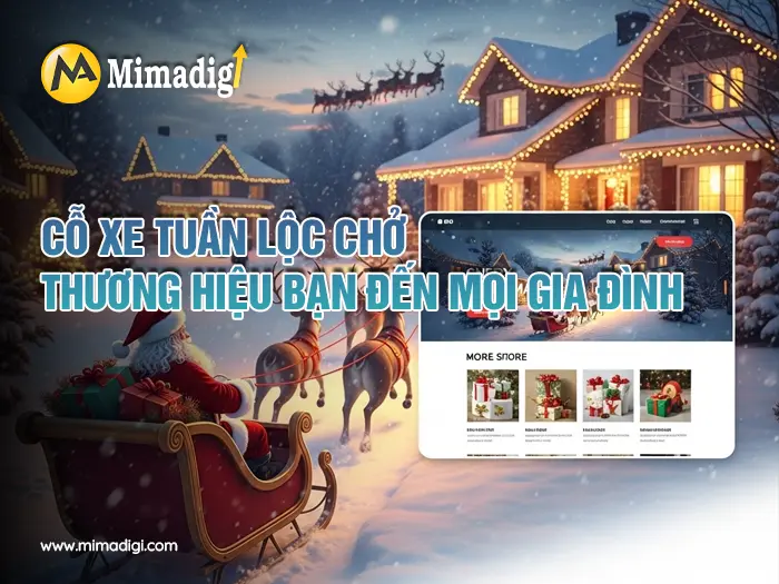 Thiết kế website dịch vụ gọi ông già Noel về nhà tại mimadigi
