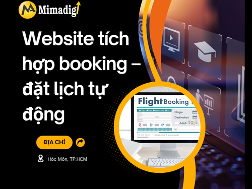 Website tích hợp booking – đặt lịch tự động của mimadigi