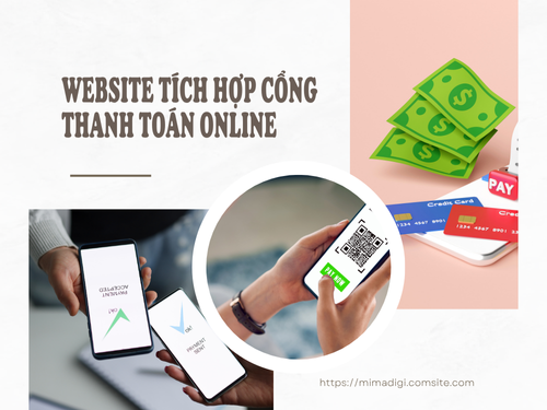 Website tích hợp cổng thanh toán online tại mimadigi