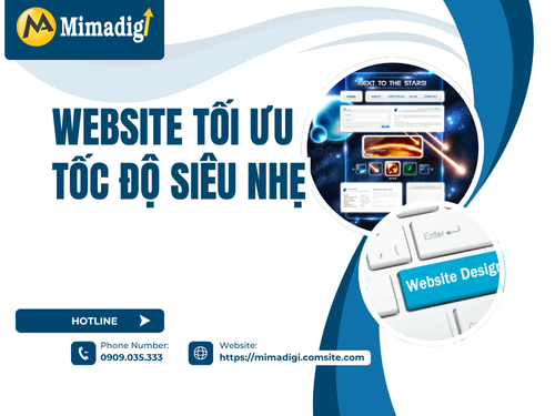Website tối ưu tốc độ siêu nhẹ tại mimadigi