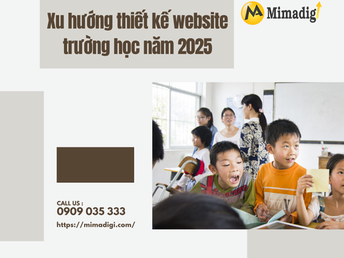 Thiết kế website trường học – trung tâm đào tạo tại TP.HCM của mimadigi