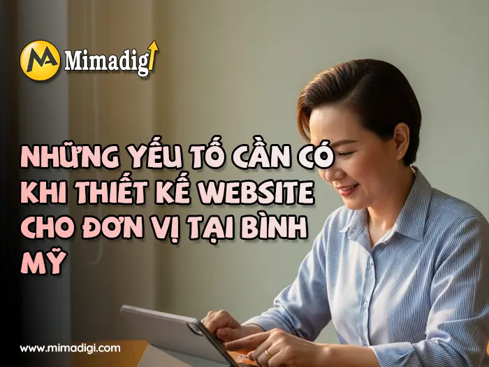 Thiết kế website Xã Bình Mỹ tại mimadigi